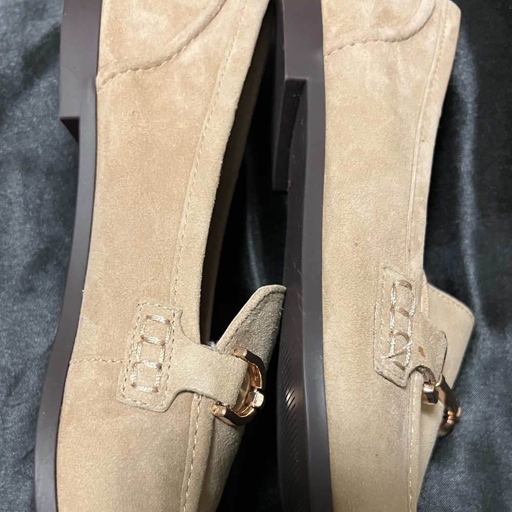 Camel colored loafers